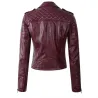 Weiche Lederjacke mit Reißverschluss