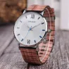 RelojesElegante reloj de cuarzo de madera - unisex