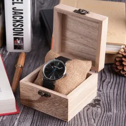 RelojesElegante reloj de cuarzo de madera - unisex