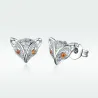 AretesPequeños pendientes de zorro de cristal