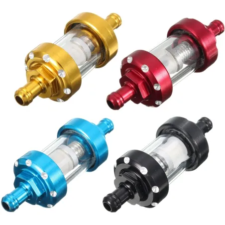 Universale 1/4'' 6mm - filtro carburante in vetro moto