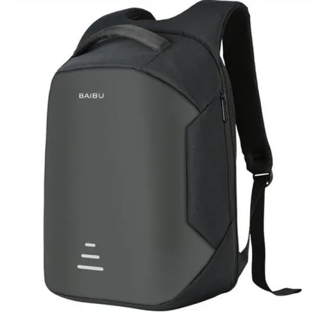 Mochila anti-roubo com carregamento USB - impermeável - saco portátil de 15,6 polegadas