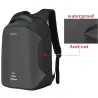 Mochila anti-roubo com carregamento USB - impermeável - saco portátil de 15,6 polegadas