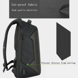 Anti-theft backpack with USB charging - waterproof - 15.6-inch laptop bag