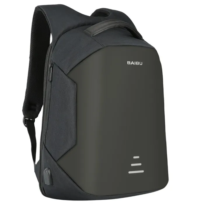 Mochila anti-roubo com carregamento USB - impermeável - saco portátil de 15,6 polegadas