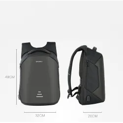 Mochila anti-roubo com carregamento USB - impermeável - saco portátil de 15,6 polegadas