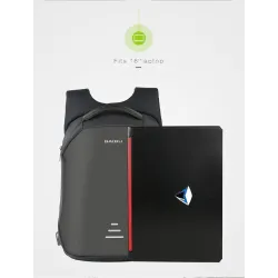 Mochila anti-roubo com carregamento USB - impermeável - saco portátil de 15,6 polegadas