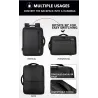 MochilasMochila de viaje impermeable antirrobo - 15.6 pulgadas Bolso portátil con carga USB
