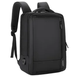 Varkauden vastainen vedenpitävä reppu - 15,6" tuuman laukku USB-latauksella