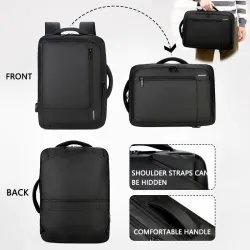 Anti-stöld vattentät reseryggsäck - 15,6 " tum Laptop bag med USB-laddning