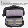 Anti-stöld vattentät reseryggsäck - 15,6 " tum Laptop bag med USB-laddning