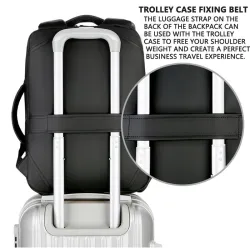 Anti-stöld vattentät reseryggsäck - 15,6 " tum Laptop bag med USB-laddning
