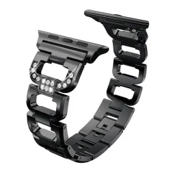 Ropa inteligentePulsera de diamante de cristal - correa para Apple Watch 1-2-3 / 42mm-38mm de acero inoxidable