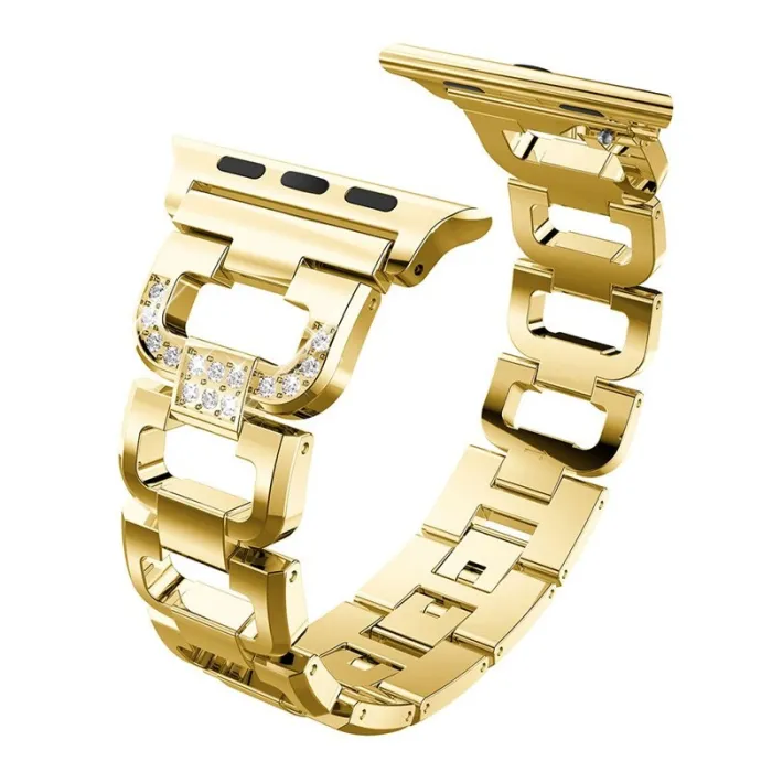 Ropa inteligentePulsera de diamante de cristal - correa para Apple Watch 1-2-3 / 42mm-38mm de acero inoxidable