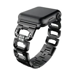 Ropa inteligentePulsera de diamante de cristal - correa para Apple Watch 1-2-3 / 42mm-38mm de acero inoxidable