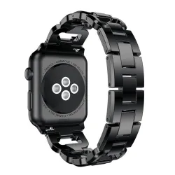 Ropa inteligentePulsera de diamante de cristal - correa para Apple Watch 1-2-3 / 42mm-38mm de acero inoxidable