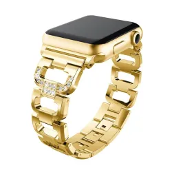 Ropa inteligentePulsera de diamante de cristal - correa para Apple Watch 1-2-3 / 42mm-38mm de acero inoxidable