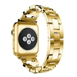 Pulseira de diamante de cristal - alça para Apple Watch 1-2-3 / 42mm-38mm de aço inoxidável