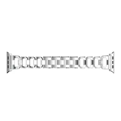 Pulseira de diamante de cristal - alça para Apple Watch 1-2-3 / 42mm-38mm de aço inoxidável