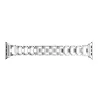 Pulseira de diamante de cristal - alça para Apple Watch 1-2-3 / 42mm-38mm de aço inoxidável