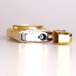 Butane jet cigarette lighter - quartz clock - torchLighters