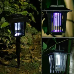 Lampa LED zasilana energią słoneczną - zabójca komarów - światło ogrodoweOświetlenia słonecznego