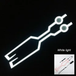Partes de motosFlashing LED casco strip para moto noche - conjunto