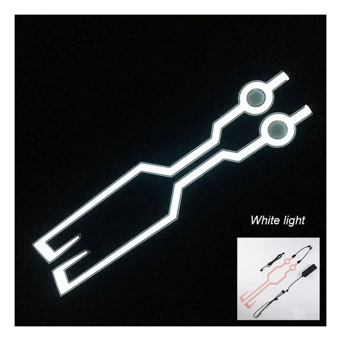 Partes de motosFlashing LED casco strip para moto noche - conjunto