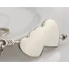 Double heart & arrow - keychainKeyrings