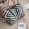 Läderpåse med zebra mönster - 3 stycken set