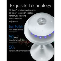 Altavoz BluetoothOVNI - levitación magnética - altavoz inalámbrico Bluetooth estéreo - lámpara de moda