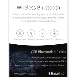 Altavoz BluetoothOVNI - levitación magnética - altavoz inalámbrico Bluetooth estéreo - lámpara de moda