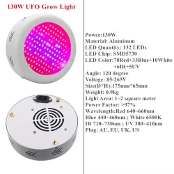 130W - 150W - 216W - 300W LED kasvaa valolamppu AC85 - 265V