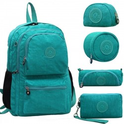 Waterproof nylon backpack 5 pc