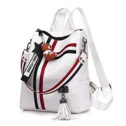 Moda zaino retro & borsa con nappe