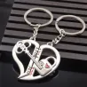Coração e chave - chaveiro 2 pcs