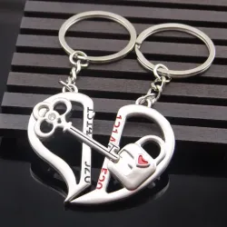Hjärta & nyckel - Keychain 2 pcs