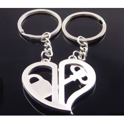 Heart & key - keychain 2 pcsKeyrings