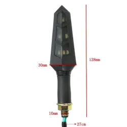 12V LED-signaalin valot - moottoripyörän indikaattorit 4pcs