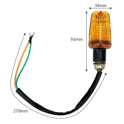 Motorcykel LED-signalljus DC 12V - indikatorer 2 pcs