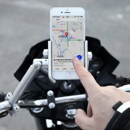 Porta telefono regolabile multifunzione per moto 22mm