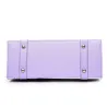 Bolsa de couro com impressão floral