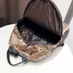 Glitter backpack with color changing sequins