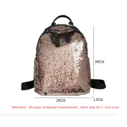 Glitter backpack with color changing sequins