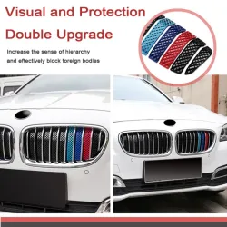 Naklejki na osłonę przedniego grilla dla BMW serii 3/5 BMW F30 F10 F31 F34 F11 F07 F18Naklejki
