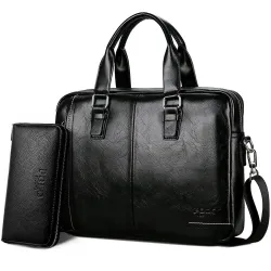Bolsa de ombro de couro grande elegante
