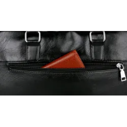 Bolsa de ombro de couro grande elegante
