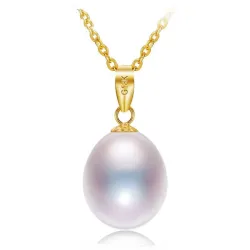 Collana in oro di lusso con perla 45cm