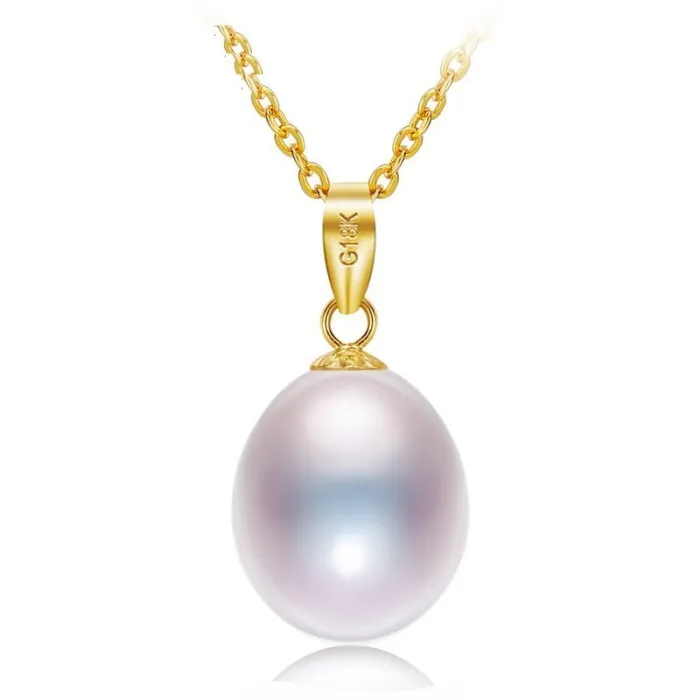 Collana in oro di lusso con perla 45cm