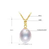 CollarCollar de oro de lujo con perla 45cm